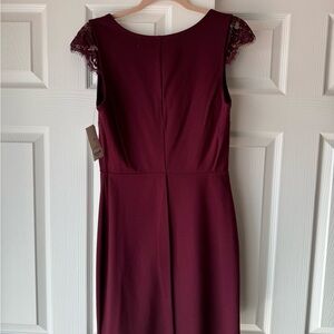 Burgandy cocktail dress